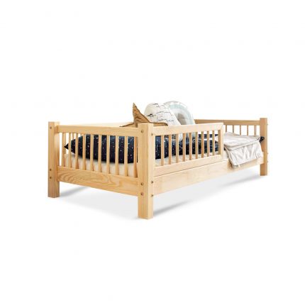 lit en bois stockholm avec barriere